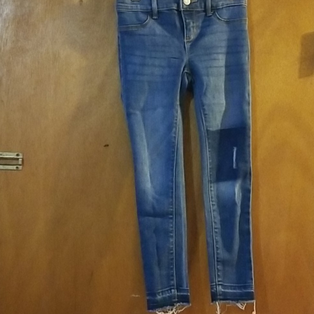 Old navy girls unfinished hem jeans pants